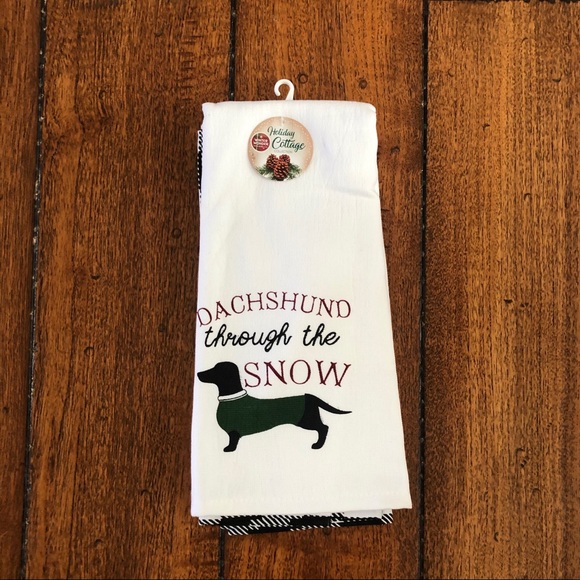Holiday Cottage Collection Other - Dachshund Through the Snow Kitchen Towels